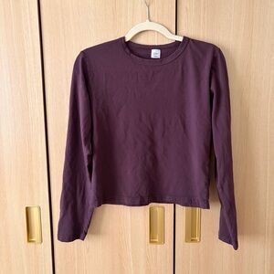 LESET Purple Long Sleeve Top Womens XS